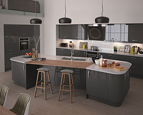 Anthracite Gloss Contemporary Kitchens
