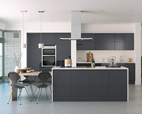 Handleless Anthracite Gloss Contemporary Kitchens