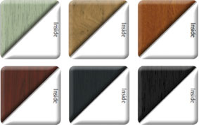 PVC doors colour range