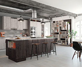 Islington Shown in Treviso Light and Treviso Dark Contemporary Kitchens